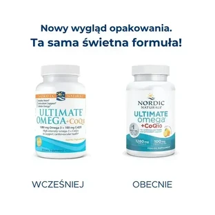 Nordic Naturals Ultimate Omega 1280 мг + CoQ10 100 мг, капсулы, с лимонным вкусом, 120 шт.