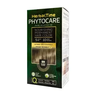 Herbal Time Phytocare, краска для волос 8N, натуральный блонд, 130 мл