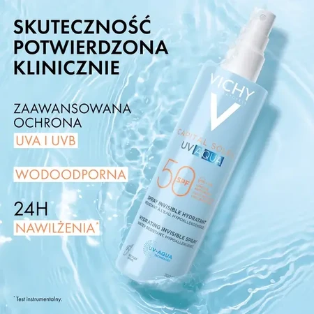 Vichy Capital Soleil UV-Aqua, защитный спрей SPF50 для лица и тела, 200 мл: цены и характеристики