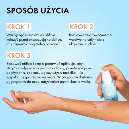 Vichy Capital Soleil UV-Aqua, защитный спрей SPF50 для лица и тела, 200 мл: цены и характеристики