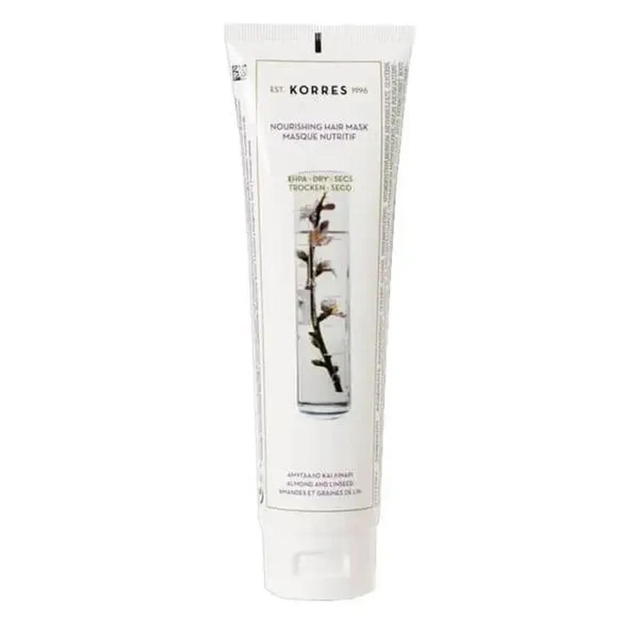 Korres, Almond Oil + Linseed Hair Mask, маска для сухого та пошкодженого волосся, 125 мл: ціни та характеристики