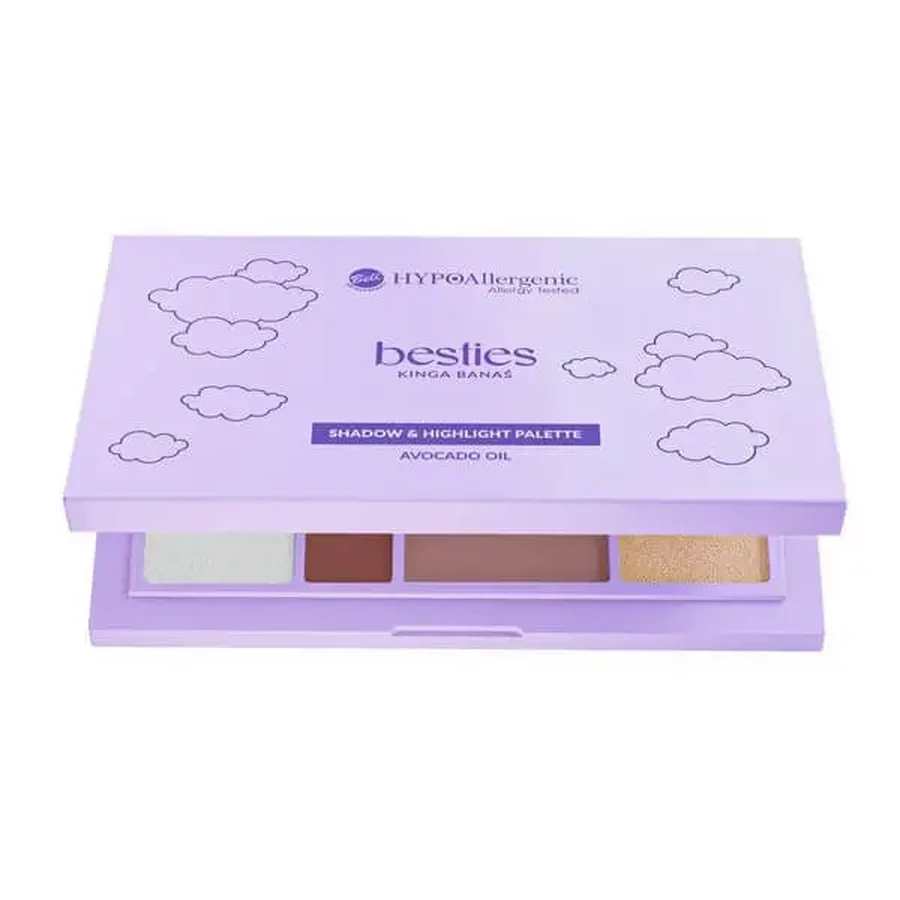 Bell HypoAllergenic x Besties, набір тіней для повік та хайлайтерів для обличчя, 15,5 г: ціни та характеристики