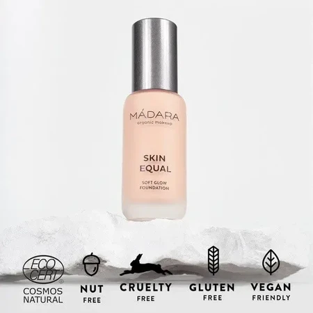 Madara Skin Equal, Soft Glow Foundation SPF15, тональний крем, Rose Ivory 100, 30 мл: ціни та характеристики