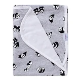 Babymatex, двосторонній ковдрочка з бамбука 75x100 см, сіро-панда, 1 шт.