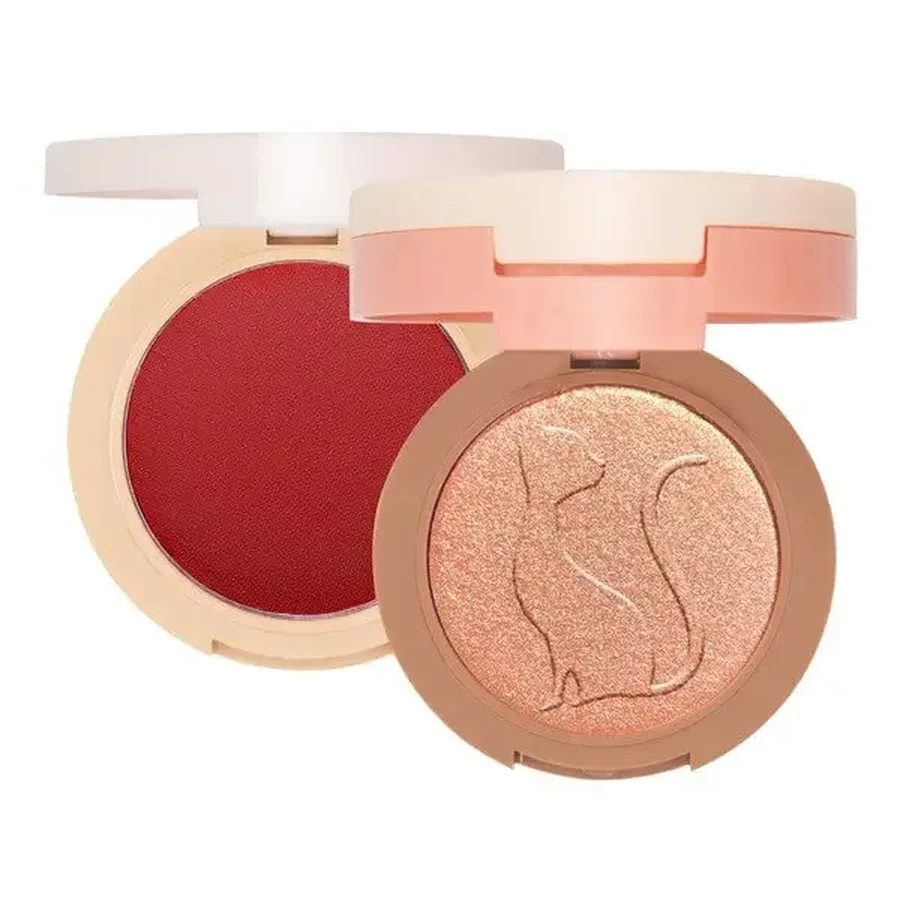 J.Cat Beauty 2 в 1 Piece of Cake Blush + Highlighter, румяна и хайлайтер 2 в 1 103 McFlirty, 12,1 г: цены и характеристики