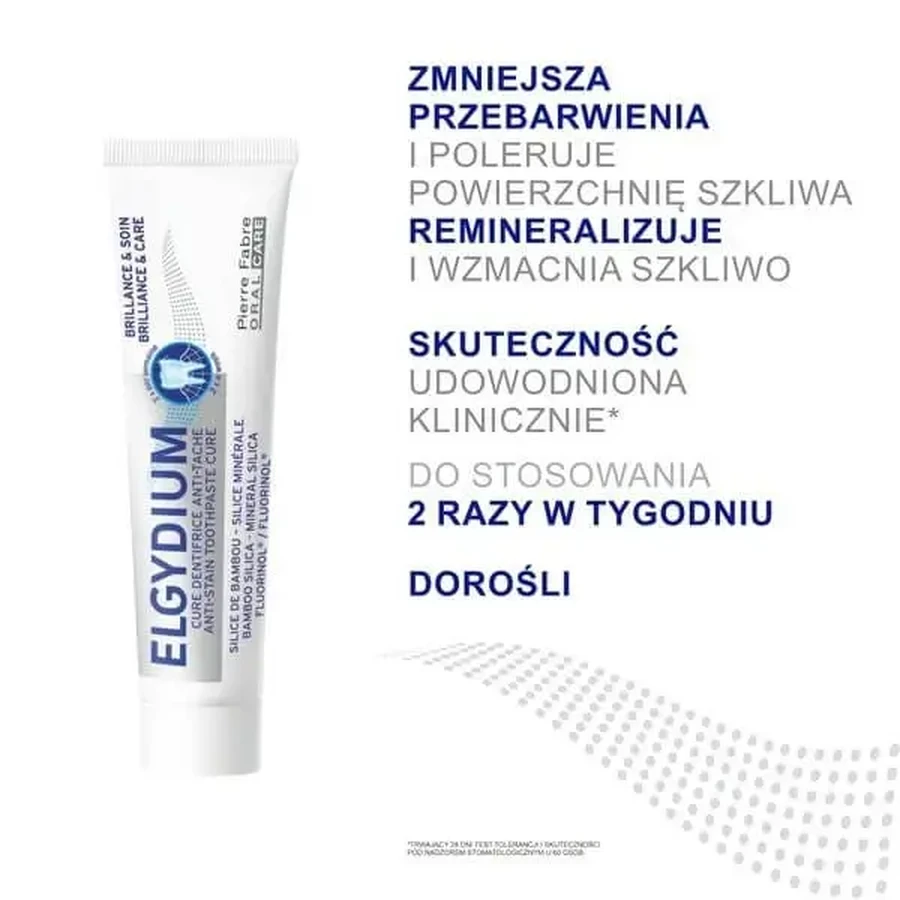 Набор Elgydium Whitening, отбеливающая зубная паста, 75 мл + Elgydium Brilliance &amp; Care, зубная паста против пигментных пятен, 30 мл: цены и характеристики