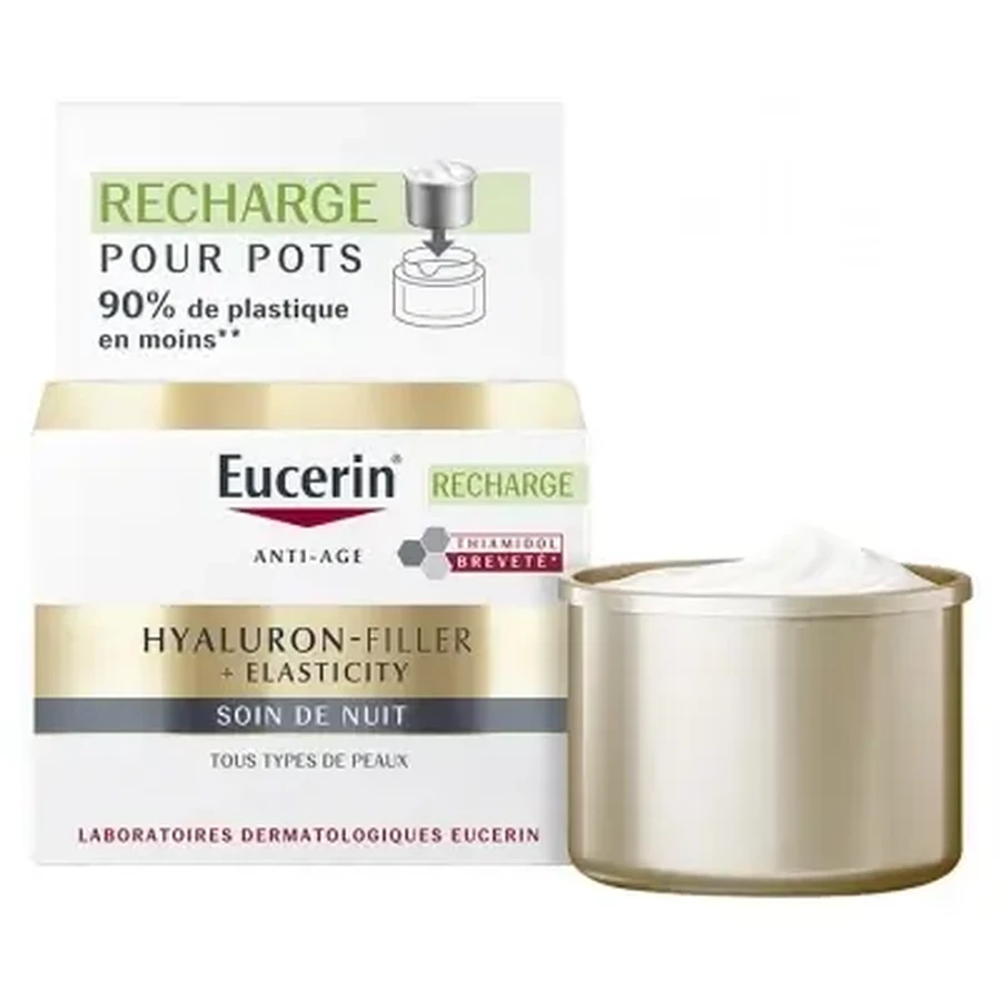 Eucerin Hyaluron-Filler + Elasticity Нічний крем, заправка, 50 мл: ціни та характеристики