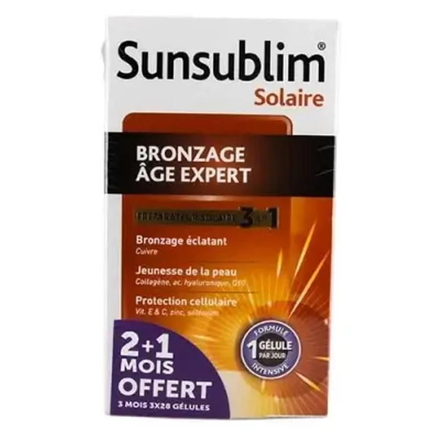 Nutreov Sunsublim Expert Aging Tanning, упаковка из 3 x 28 капсул: цены и характеристики