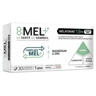 8Mel+ Мелатонін 1,9 мг, 30 двошарових таблеток
