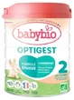 Babybio Optigest 2 — сгущенная детская смесь для детей от 6 до 12 месяцев, органическая, 800 г