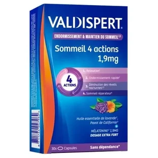 Valdispert Мелатонин 1,9 мг 4-Action, 30 капсул