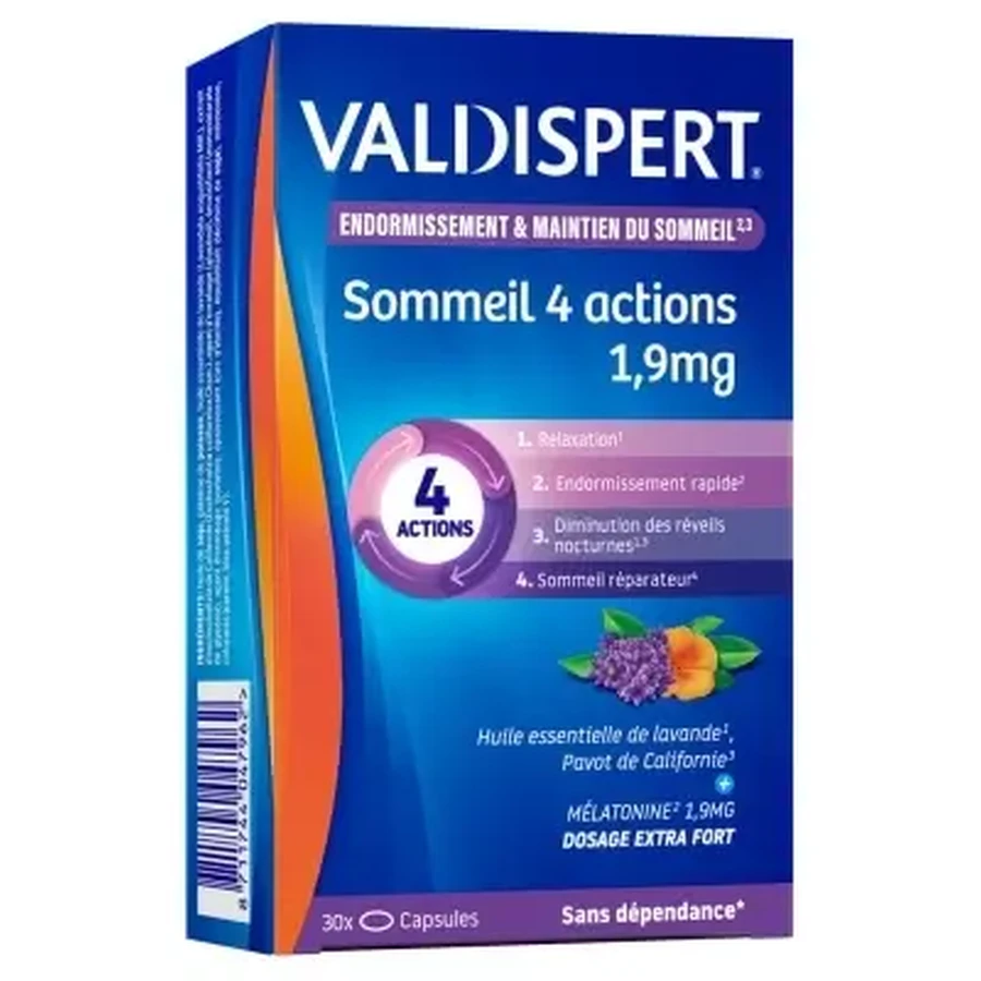 Valdispert Мелатонин 1,9 мг 4-Action, 30 капсул: цены и характеристики