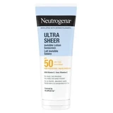 Neutrogena Ultra Sheer Invisible, прозорий сонцезахисний лосьйон SPF 50, 200 мл