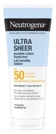 Neutrogena Ultra Sheer Invisible, прозрачный солнцезащитный лосьон SPF 50, 200 мл