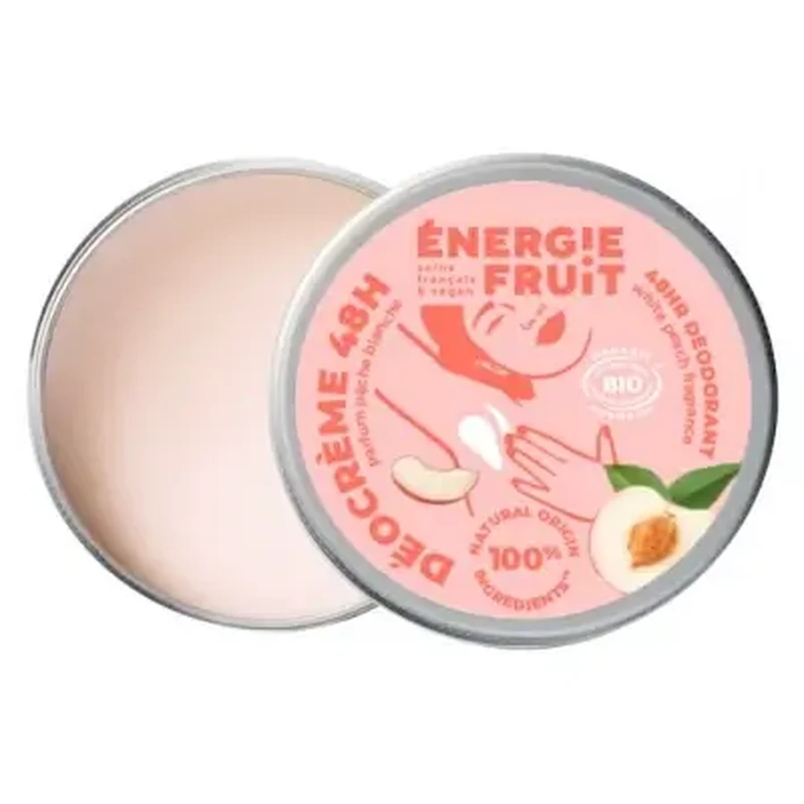 Energie Fruit Déocrème 48H Аромат білого органічного персика 45 г: ціни та характеристики