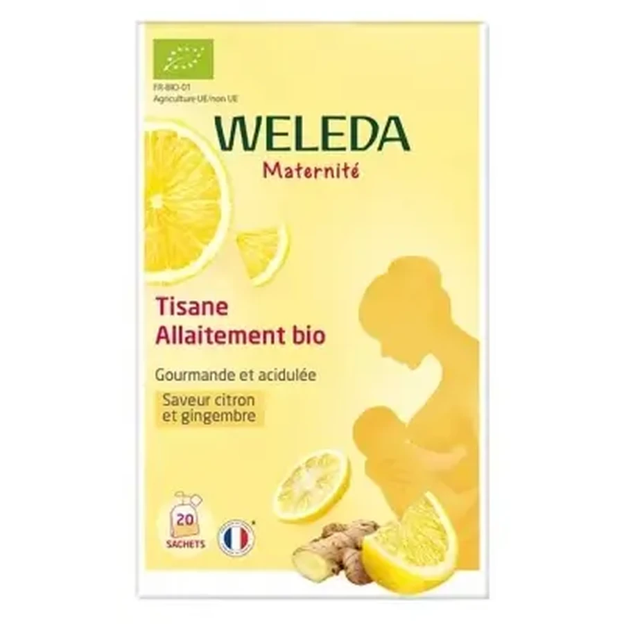 Органический травяной чай для кормящих мам Weleda Maternity с лимоном и имбирем, 20 пакетиков: цены и характеристики