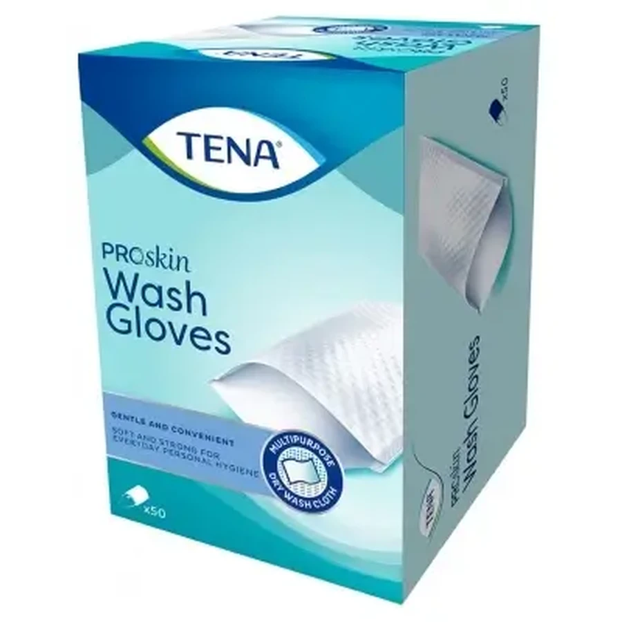 Рукавичка для купання Tena ProSkin, 50 рукавичок для купання: ціни та характеристики