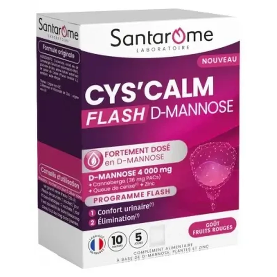 Santarome Cys'calm Flash D-манноза, 10 пакетиков: цены и характеристики