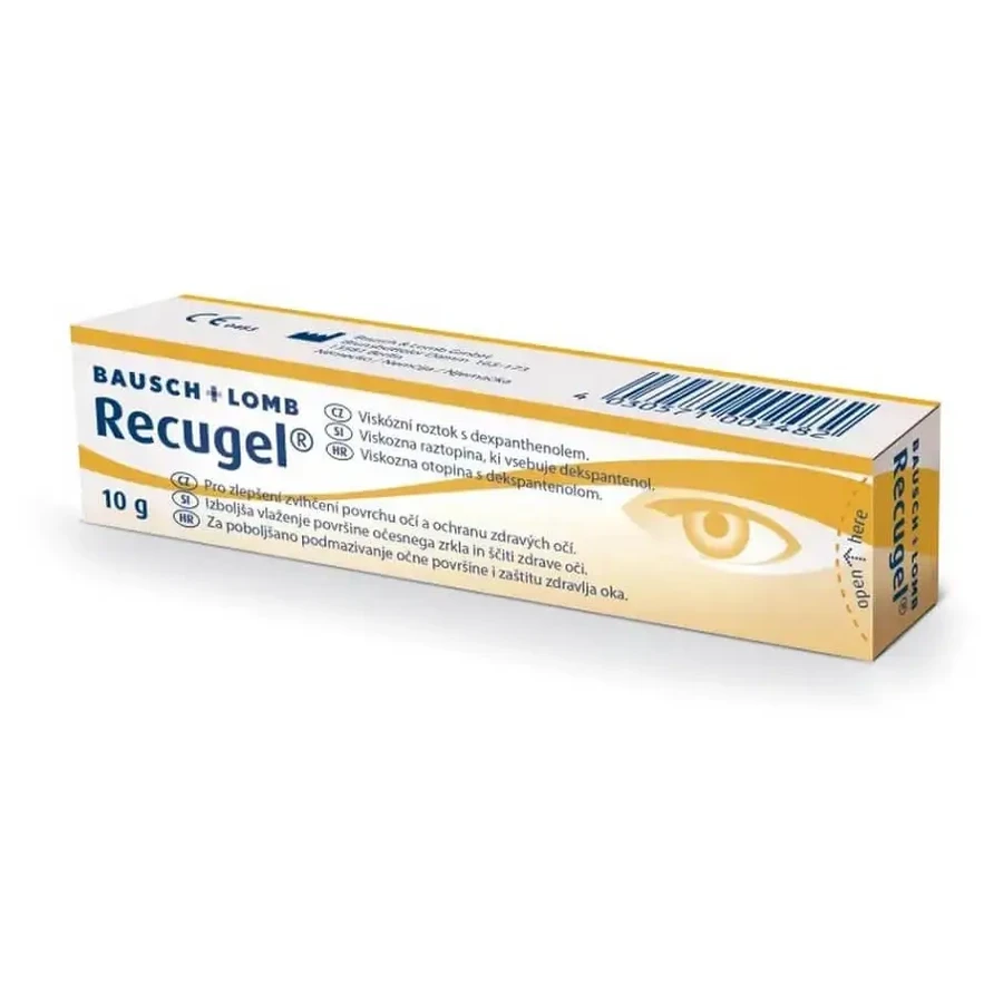 Офтальмологічний гель Recugel 10 г, Bausch & Lomb: ціни та характеристики