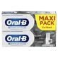 Зубна паста Oral-B 3D White Advanced Charcoal Luxury, упаковка з 2 штук (по 75 мл кожна)