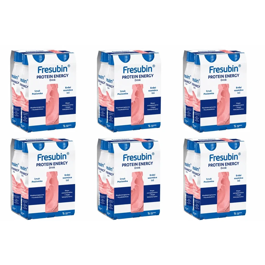 Fresubin Protein Energy, полуничний смак, 24 × 200 мл, Fresenius Kabi: ціни та характеристики