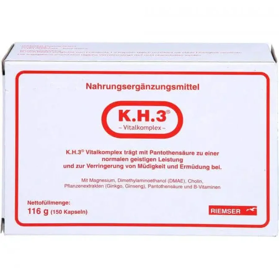 K.h.3 Vital Complex, капсулы, 2 упаковки по 150 капсул: цены и характеристики