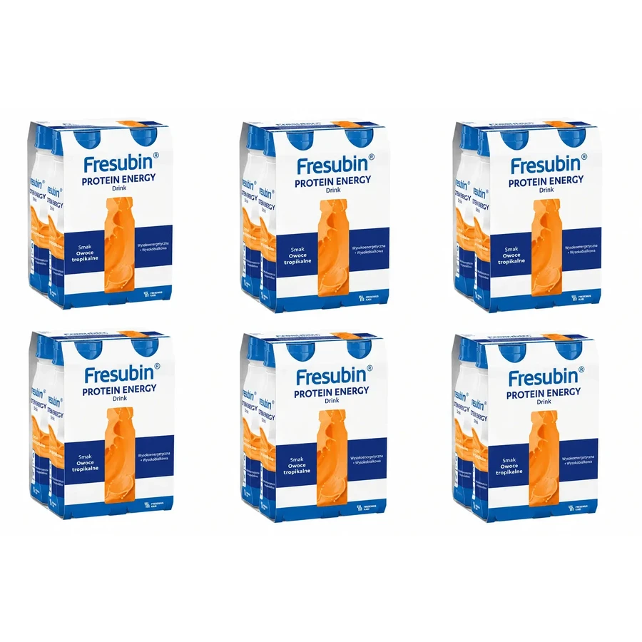 Fresubin Protein Energy, смак тропічних фруктів, 24 × 200 мл, Fresenius Kabi: ціни та характеристики