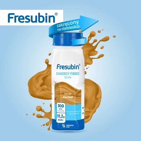 Fresubin Energy Fibre — енергетичний напій із карамельним смаком, 16 х 200 мл, Fresenius Kabi: ціни та характеристики