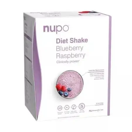 Коктейль з чорницею та малиною Diet Shake, 12 пакетиків по 32 г, Nupo: ціни та характеристики
