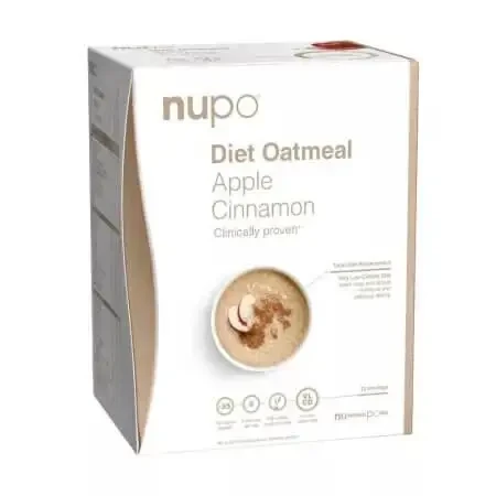Овсяные хлопья с яблоками и корицей Diet Oatmeal, 12 пакетиков по 32 г, Nupo: цены и характеристики