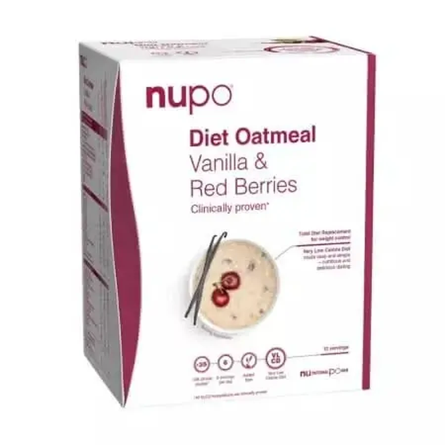 Овсянка с ягодами и ванилью Diet Oatmeal, 12 пакетиков по 32 г, Nupo: цены и характеристики