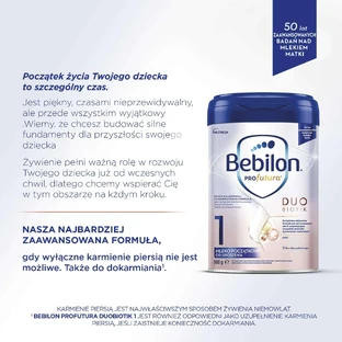 Смесь для грудничков «Bebilon Profutura DuoBiotik», с рождения, 800 г, Nutricia