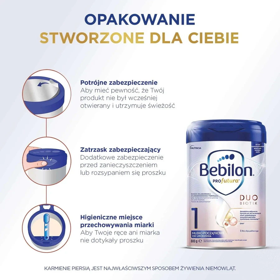 Смесь для грудничков «Bebilon Profutura DuoBiotik», с рождения, 800 г, Nutricia: цены и характеристики