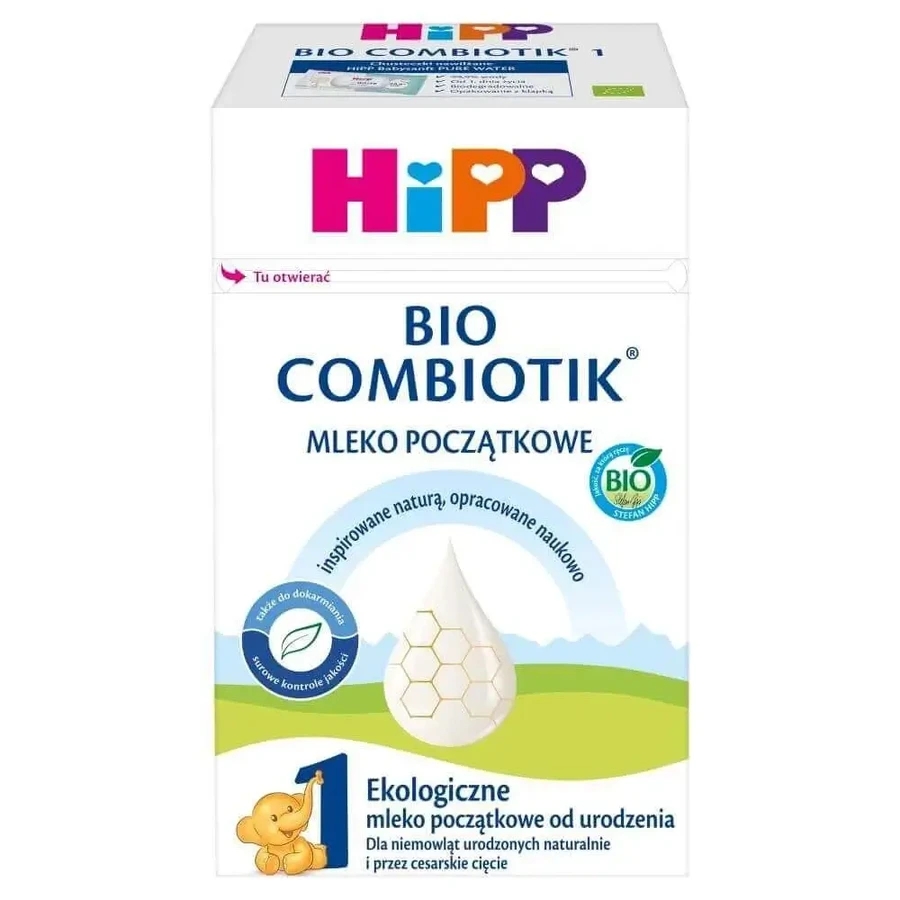 HiPP Bio Combiotik, органічна суміш для немовлят, від народження, 550 г: ціни та характеристики