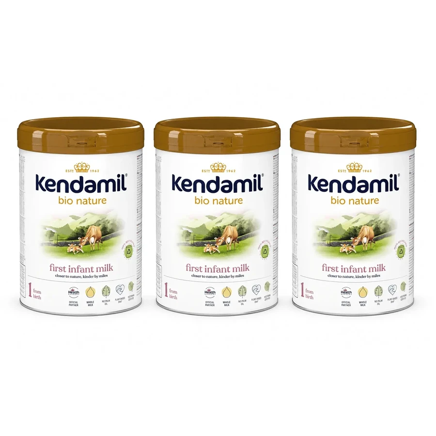 Смесь для грудничков Kendamil Bio Nature, с рождения, 3 x 800 г: цены и характеристики