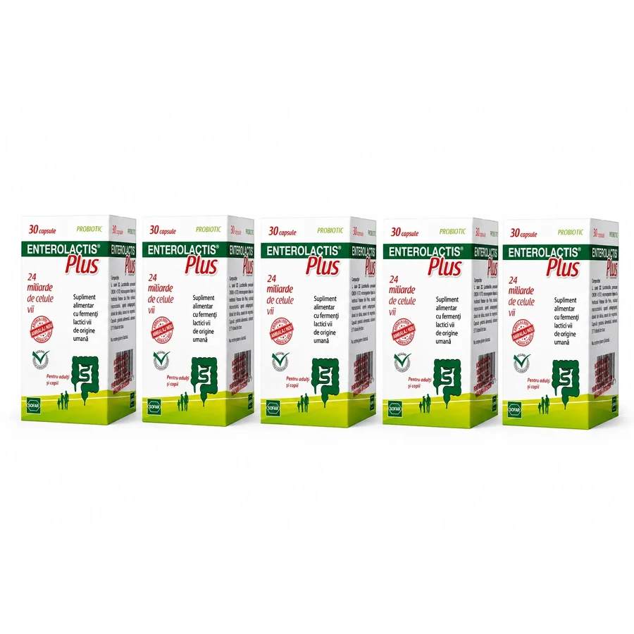 Enterolactis Plus, 5×30 капсул, Sofar: цены и характеристики