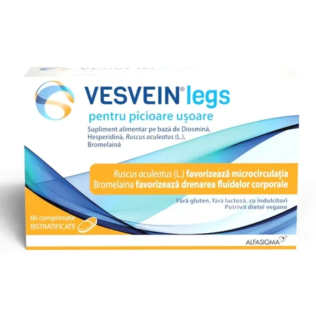 Vesvein Legs, 2×60 таблеток, Alfasigma: цены и характеристики