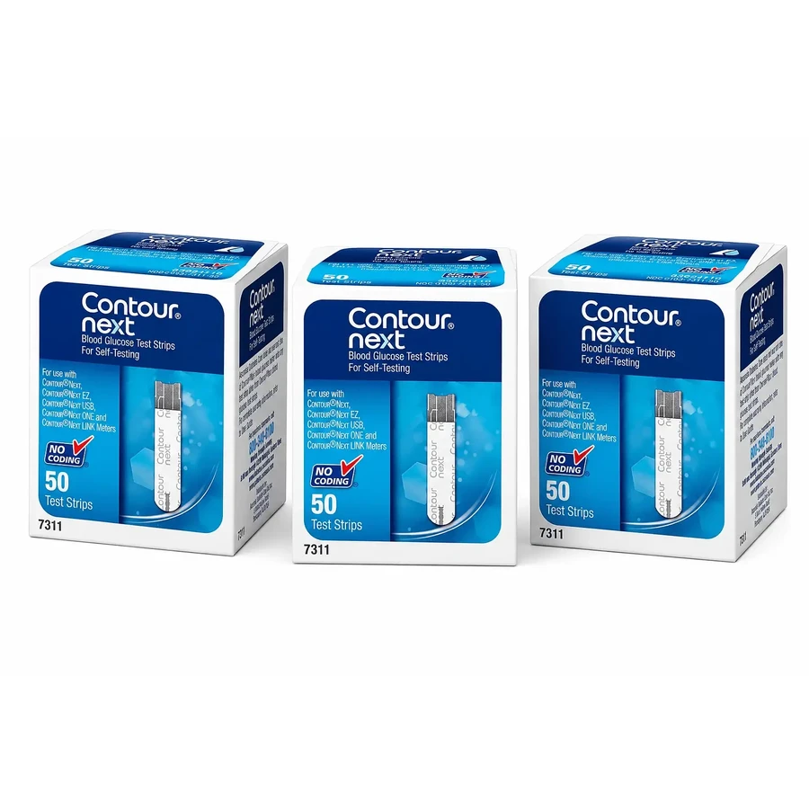 Ascensia Contour Next Смужки для контролю рівня глюкози в крові, 3×50 смужок: ціни та характеристики