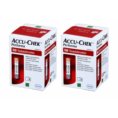 Тест-полоски Accu-Chek Performa для глюкометра, 2 упаковки по 50 штук, Roche: цены и характеристики