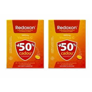 Redoxon з вітаміном С, 1000 мг, 2×45 шипучих таблеток, лимон, Bayer
