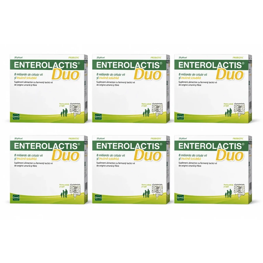 Enterolactis Duo, 6×20 пакетиков, Sofar: цены и характеристики