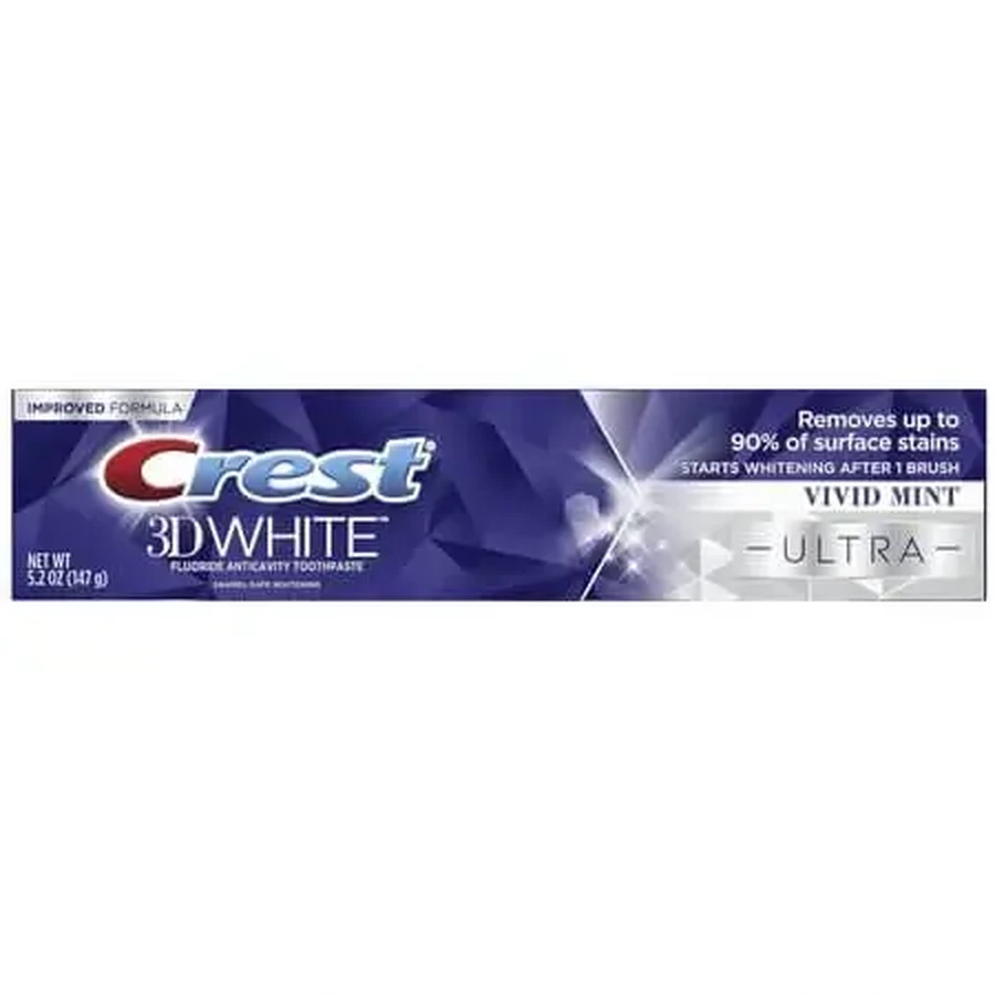 Зубная паста с отбеливающим эффектом 3D White Vivid Mint Ultra, 147 г, Crest: цены и характеристики