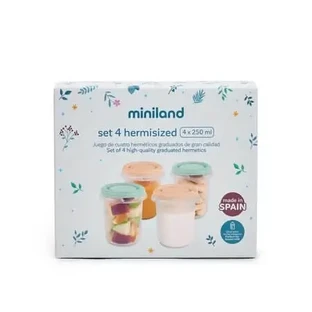 Набор из 4 герметичных контейнеров для хранения продуктов, Dreamland, Miniland