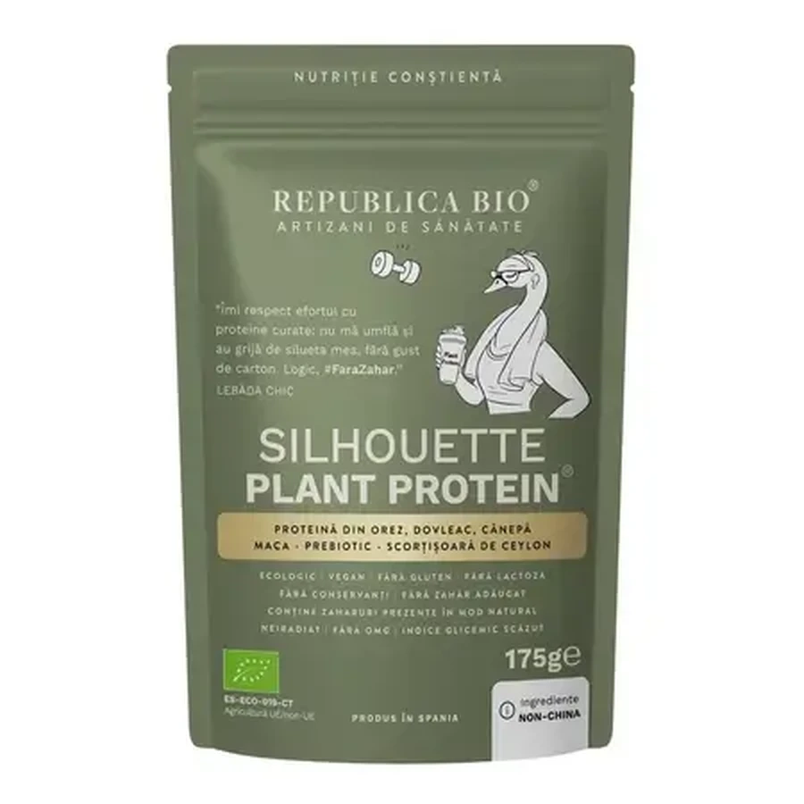 Экологически чистый функциональный порошок без глютена Silhouette Plant Protein, 175 г, Republica Bio: цены и характеристики