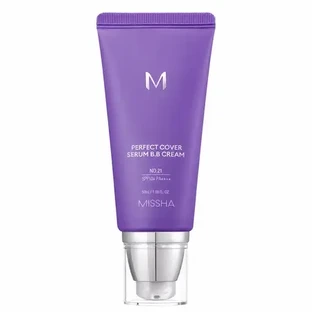 BB-сироватка-основа під макіяж із SPF 50+ Perfect Cover, відтінок 21, світло-бежевий, 50 мл, Missha