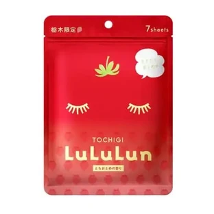 Маска для лица с клубникой из Точиги, 7 шт., LuLuLun