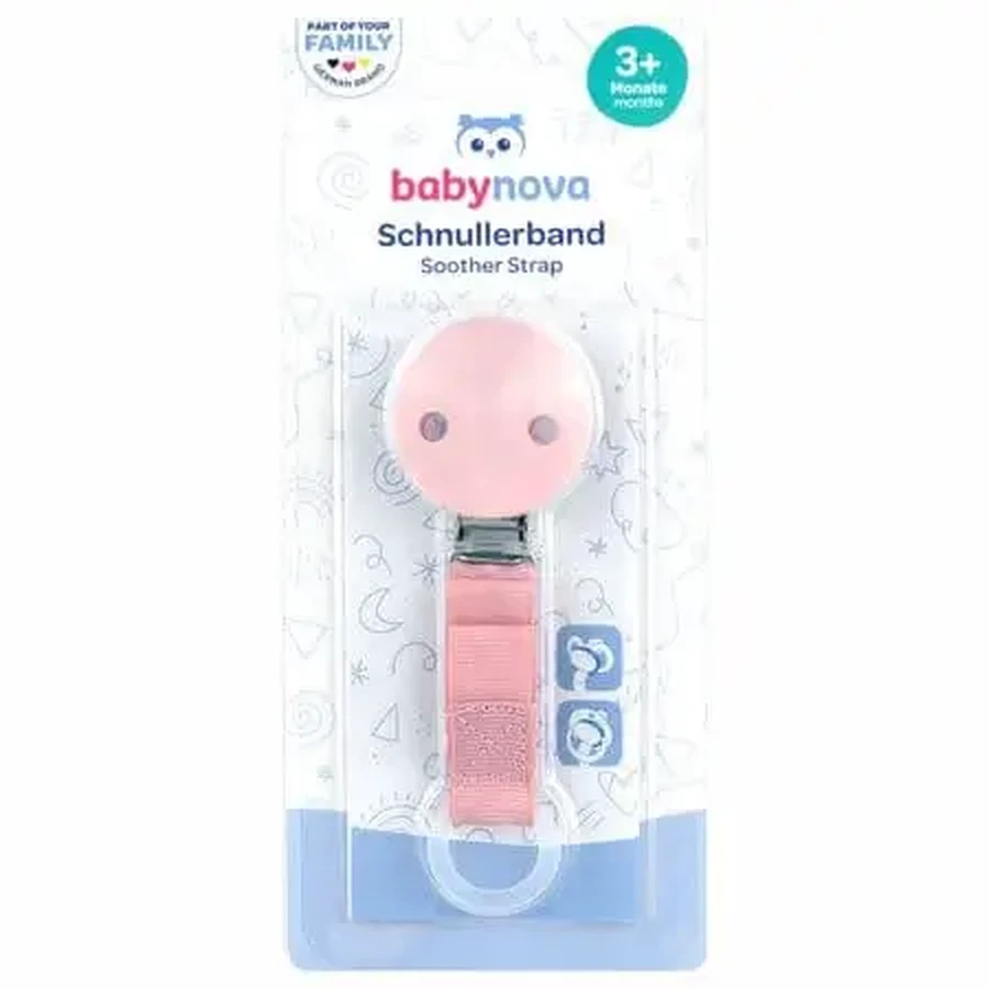 Стрічка для соски, різні кольори, від 3 місяців, 1 шт., Baby Nova: ціни та характеристики