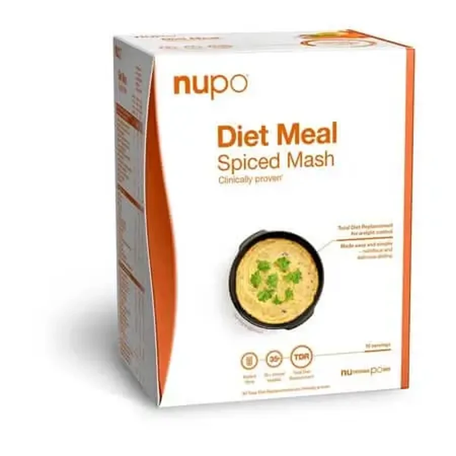 Полный диетический заменитель для контроля веса Meal Spiced Mash, 10 x 34 г, Nupo: цены и характеристики