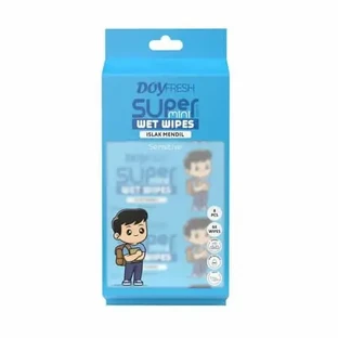 Влажные салфетки «Super Mini Blue», 8 упаковок по 8 штук, Doyfresh