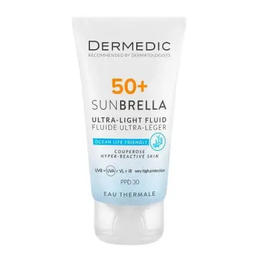 Лосьон с SPF 50+ для кожи с куперозом и повышенной чувствительностью SunBrella, 40 мл, Dermedic: цены и характеристики